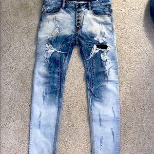 Royal Seven distressed denim jeans